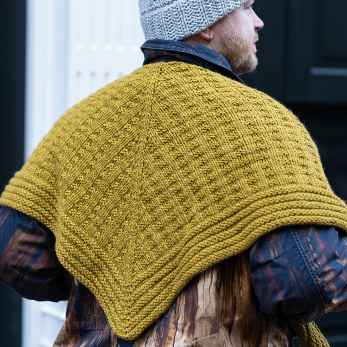 Double Waffle Shawl