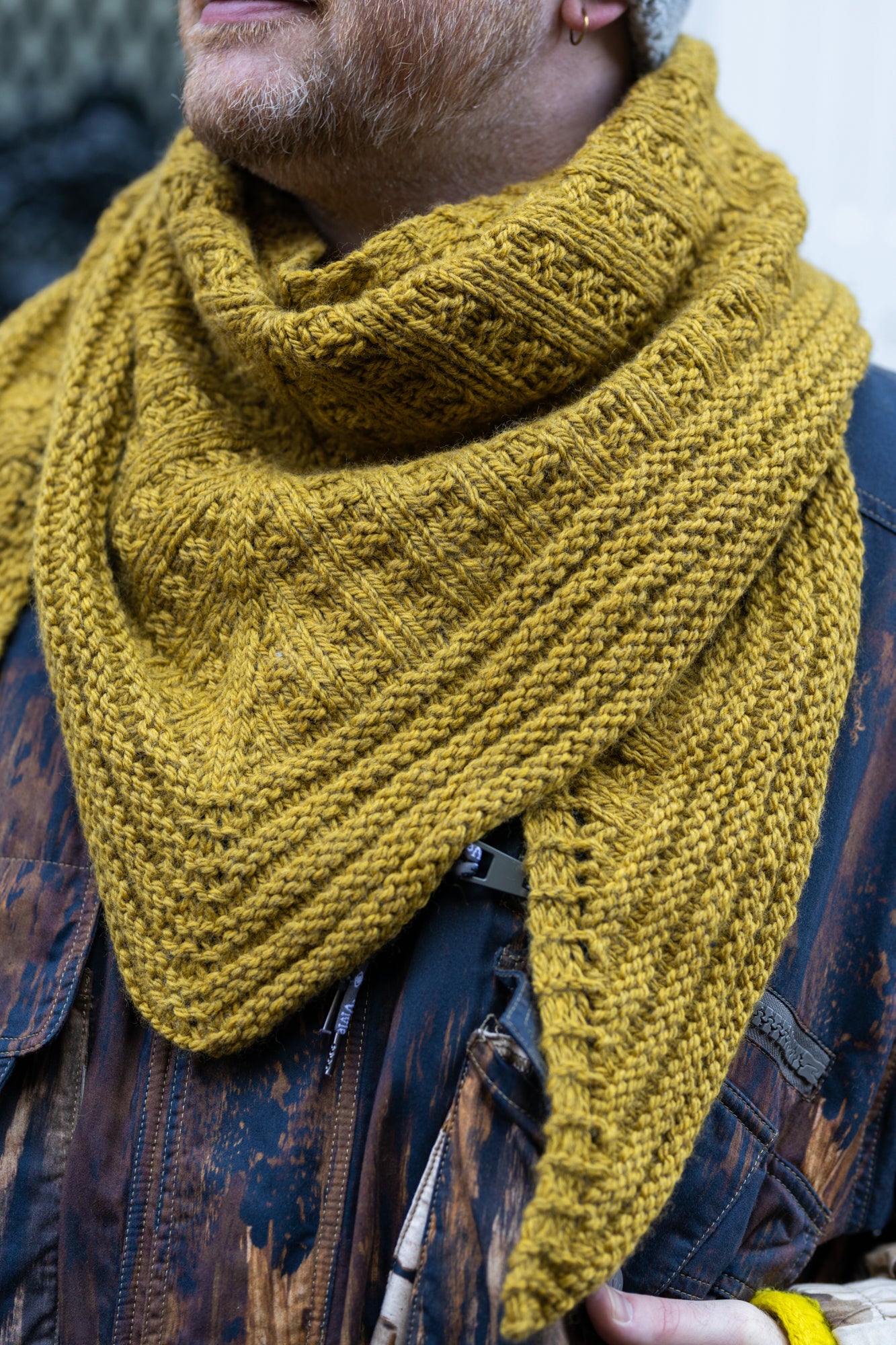 Double Waffle Shawl