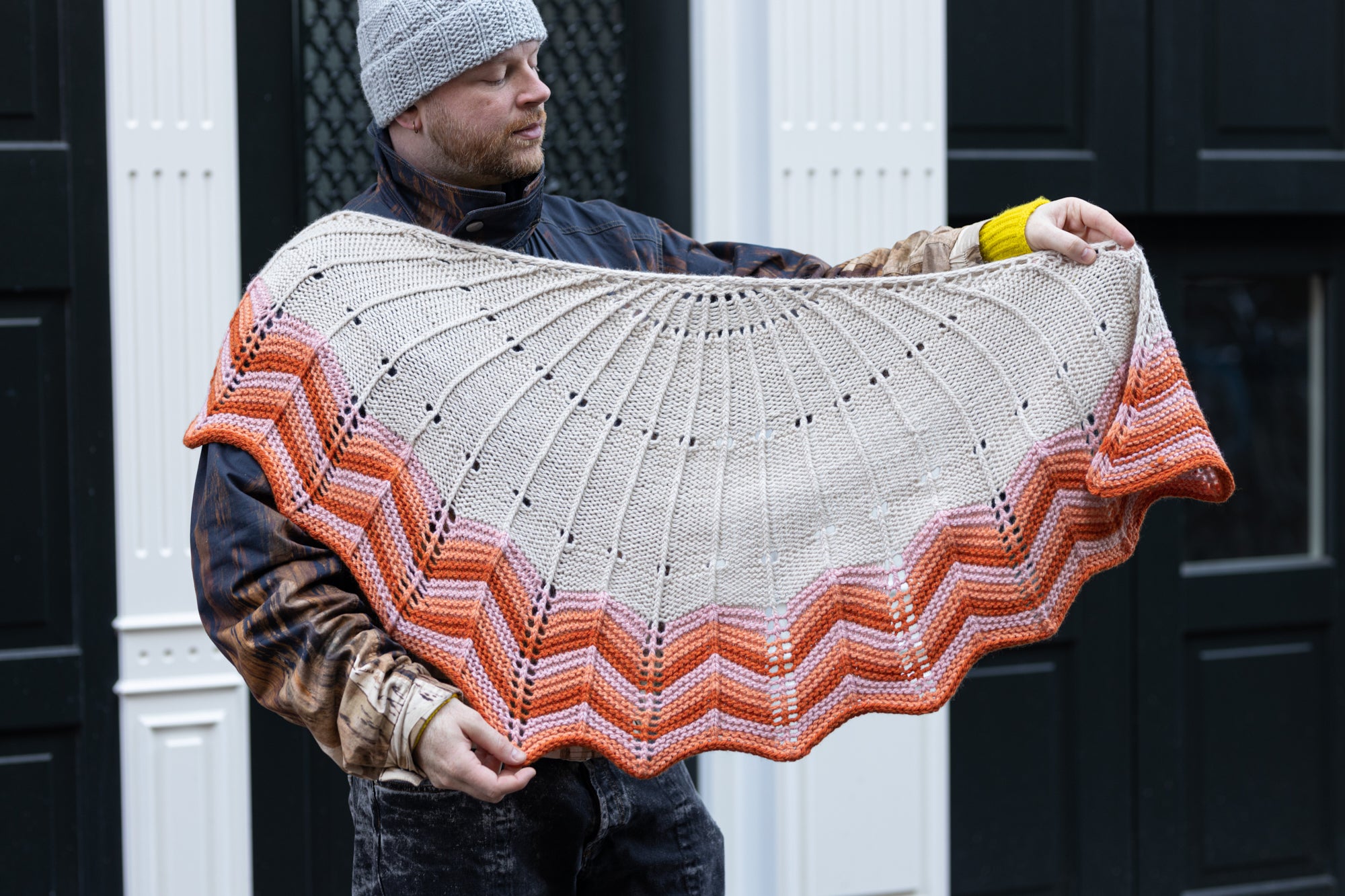 Retro Chevron Shawl