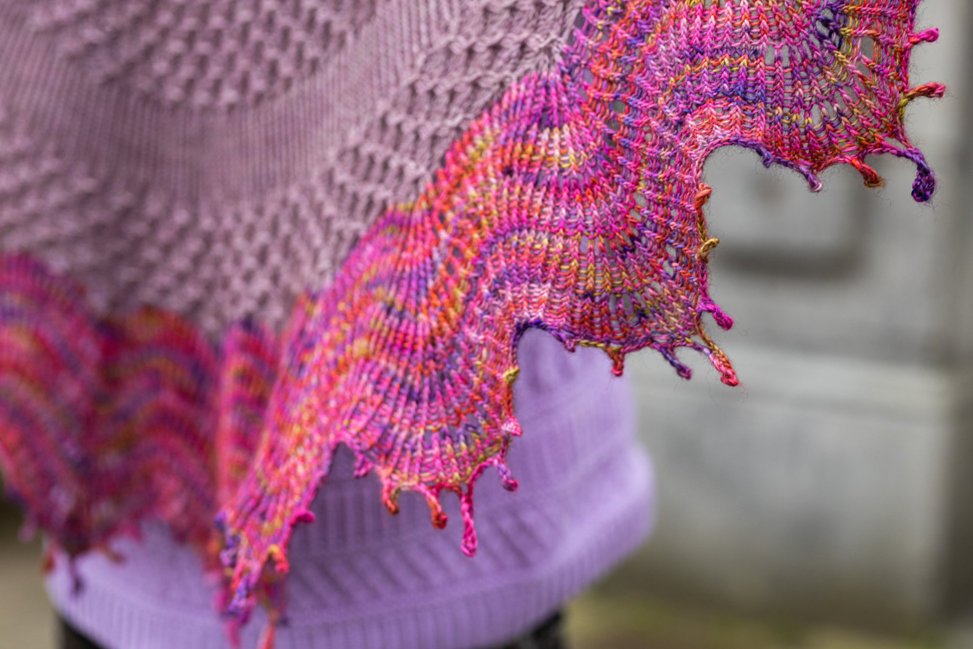 Rib Vault Shawl