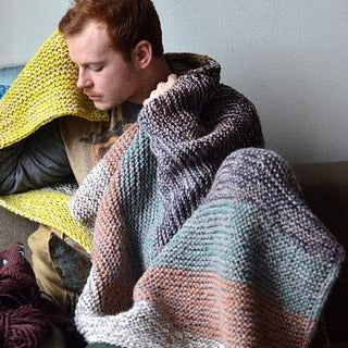 Garter stitch blanket hot sale