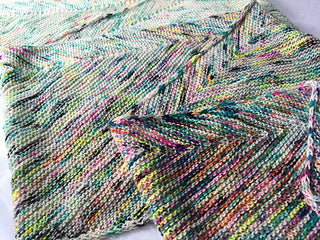 Graffiti Shawl Digital knitting Pattern Speckled Yarn